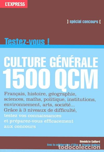 Livros em segunda m&atilde;o: Culture g&eacute;n&eacute;rale: Testez-vous en 1500 QCM- 9782843435393