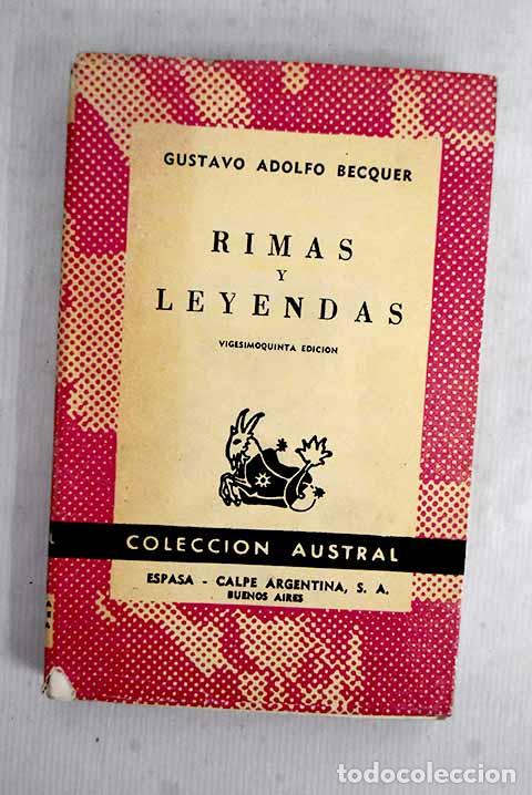 Libros: Rimas y leyendas: B&eacute;cquer, Gustavo Adolfo.- B&eacute;cquer, Gustavo Adolfo