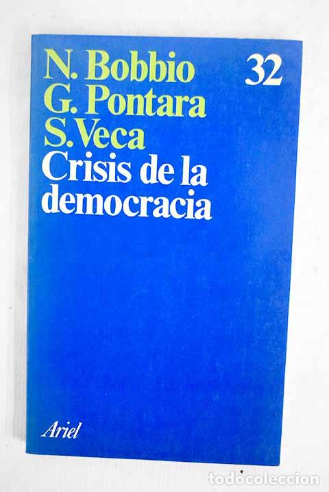 Libros: Crisis de la democracia.- Bobbio, Norberto