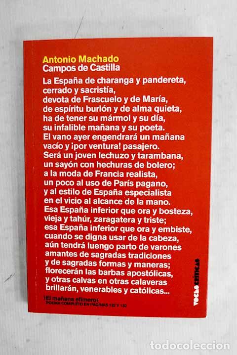 Libri di seconda mano: Campos de Castilla: Machado, Antonio.- Machado, Antonio