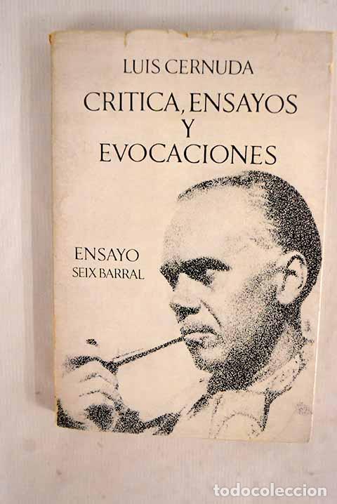 books: Cr&iacute;tica, ensayos y evocaciones.- Cernuda, Luis