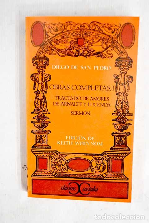 Libros: Obras completas, tomo I.- San Pedro, Diego de