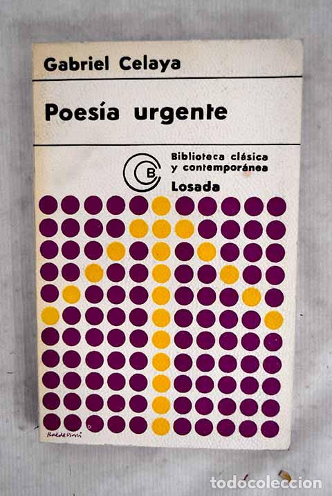 books: Poes&iacute;a urgente: Celaya, Gabriel.- Celaya, Gabriel