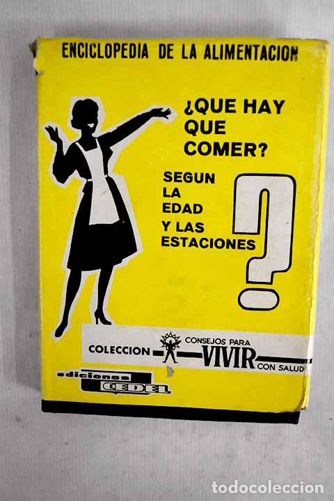 Libros: &iquest;Qu&eacute; hay que comer?: seg&uacute;n la edad y las estaciones