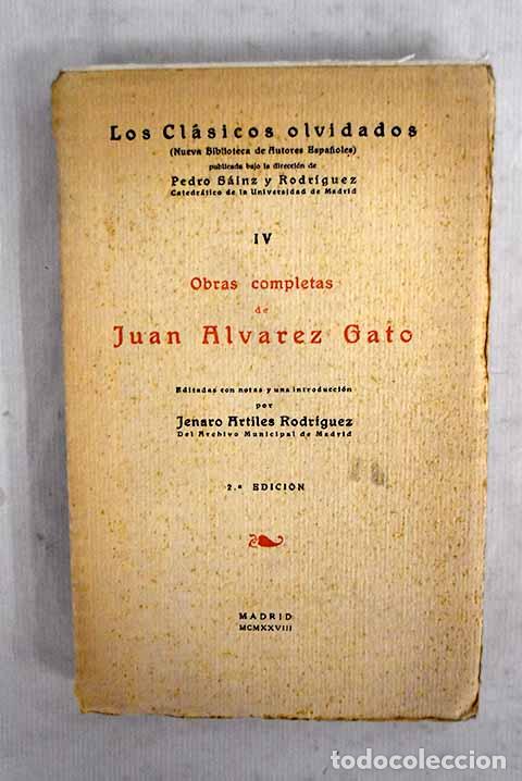 books: Obras completas de Juan &Aacute;lvarez Gato.- &Aacute;lvarez Gato, Juan