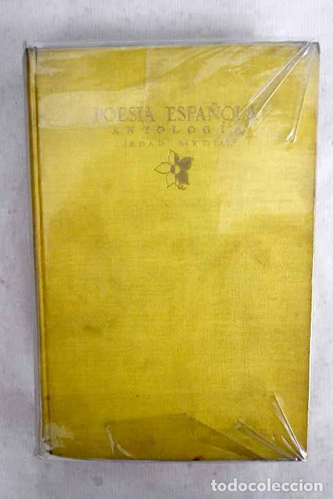 books: Poesia espanola: antologia. Edad Media