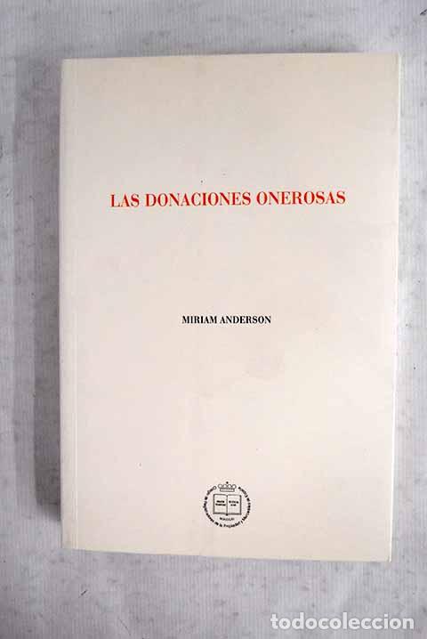 books: Las donaciones onerosas.- Anderson, Miriam