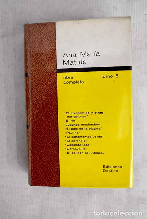 Libros: Obra completa, tomo V.- Matute, Ana Mar&iacute;a