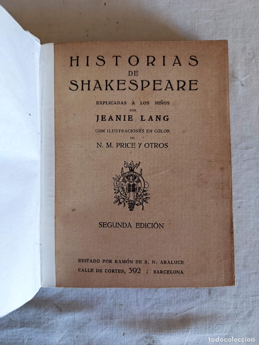 Libros: Historias de Shakespeare Colecci&oacute;n Araluce - Foto 3