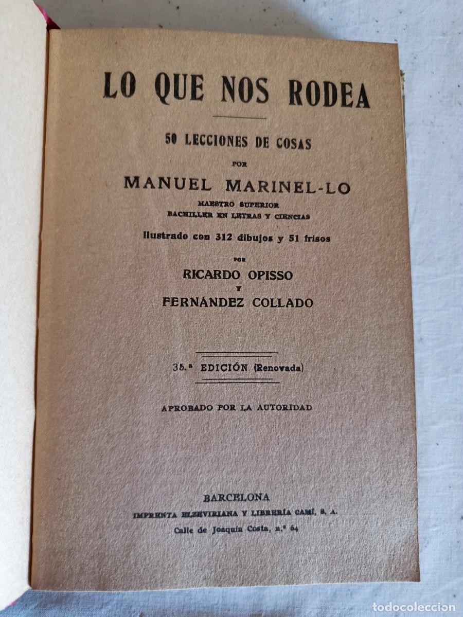 Libros: Lo que nos rodea Manuel Marinel.lo - Foto 3
