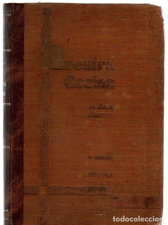 Libros: Nuestra cocina al uso de familias. El libro del hogar de la mujer espa&ntilde;ola - Sarrau, J.