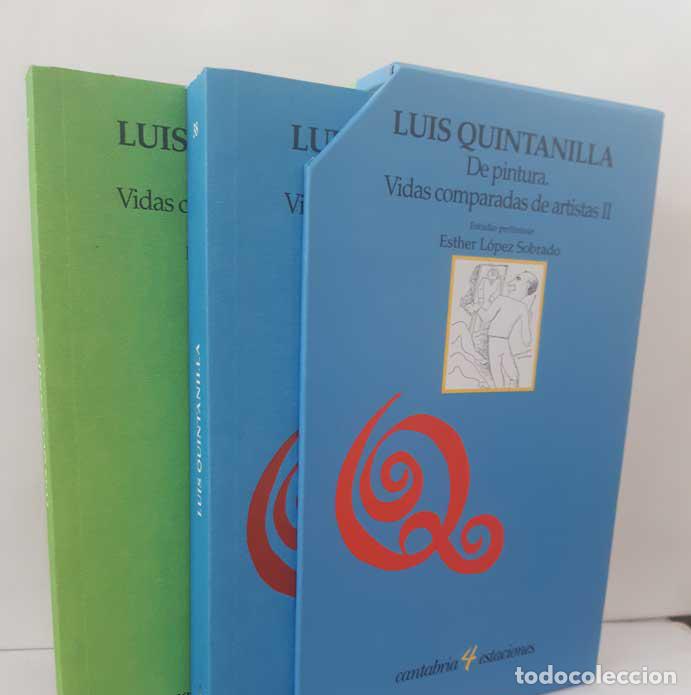 Libros: DE PINTURA. VIDAS COMPRADAS DE ARTISTAS I Y II (2 TOMOS + ESTUCHE) - QUINTANILLA ISASI, LUIS