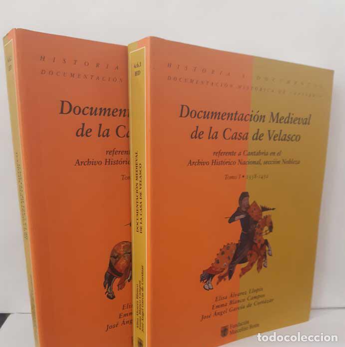 Livros em segunda m&atilde;o: DOCUMENTACI&Oacute;N MEDIEVAL DE LA CASA DE VELASCO REFERENTE A CANTABRIA EN EL ARCHIVO HIST&Oacute;RICO NACIONAL,