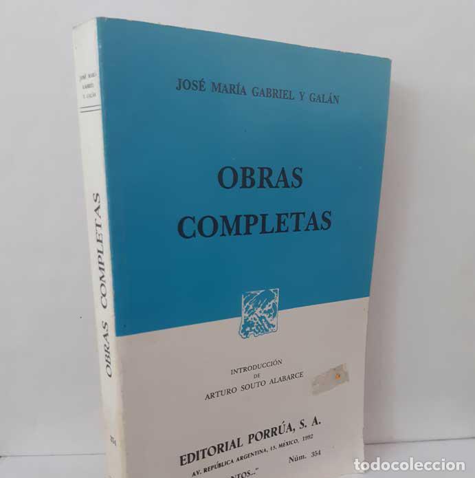 books: OBRAS COMPLETAS - GABRIEL Y GAL&Aacute;N, JOS&Eacute; MAR&Iacute;A