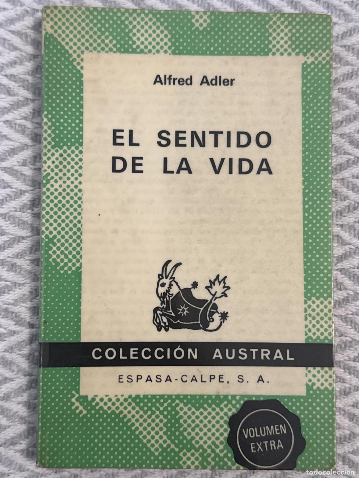 Libros: El sentido de la vida - Adler, Alfred