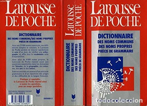 Libros: Larousse de poche dictionnaire des noms communs, des noms propres, pr&eacute;cis de grammaire - Inc Distrib