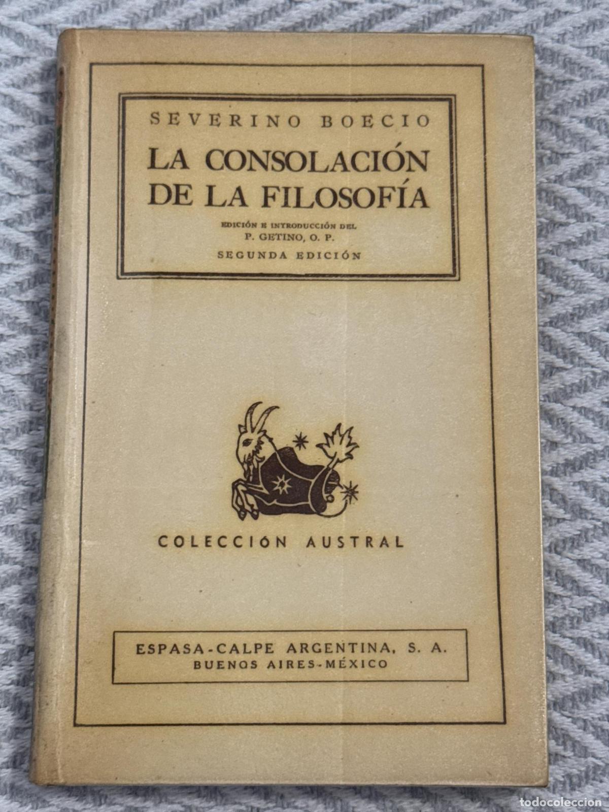 Libros: La consolaci&oacute;n de la filosof&iacute;a - Severino Boecio