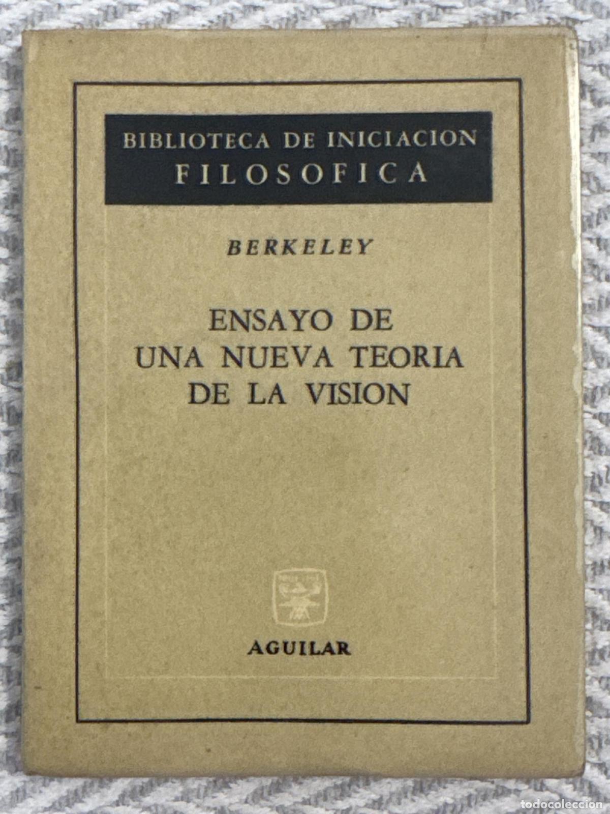 Libros: Ensayo de una nueva teor&iacute;a de la visi&oacute;n - Berkeley