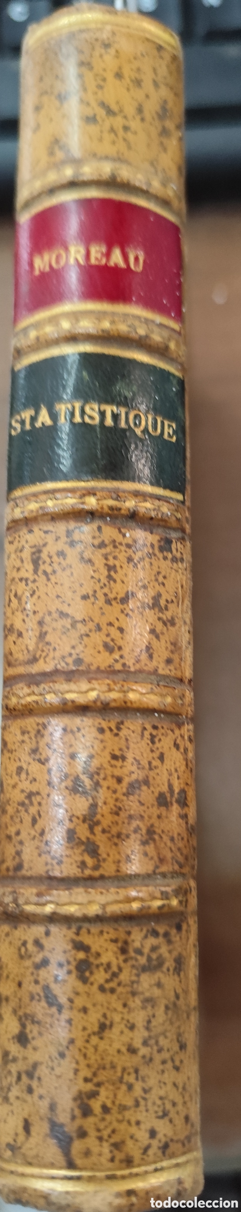 Libros: ELEMENTS DE STATISTIQUE. ELEMENTOS DE ESTAD&Iacute;STICA. A&ntilde;o 1856 - MOREAU DE JONNES,Alex