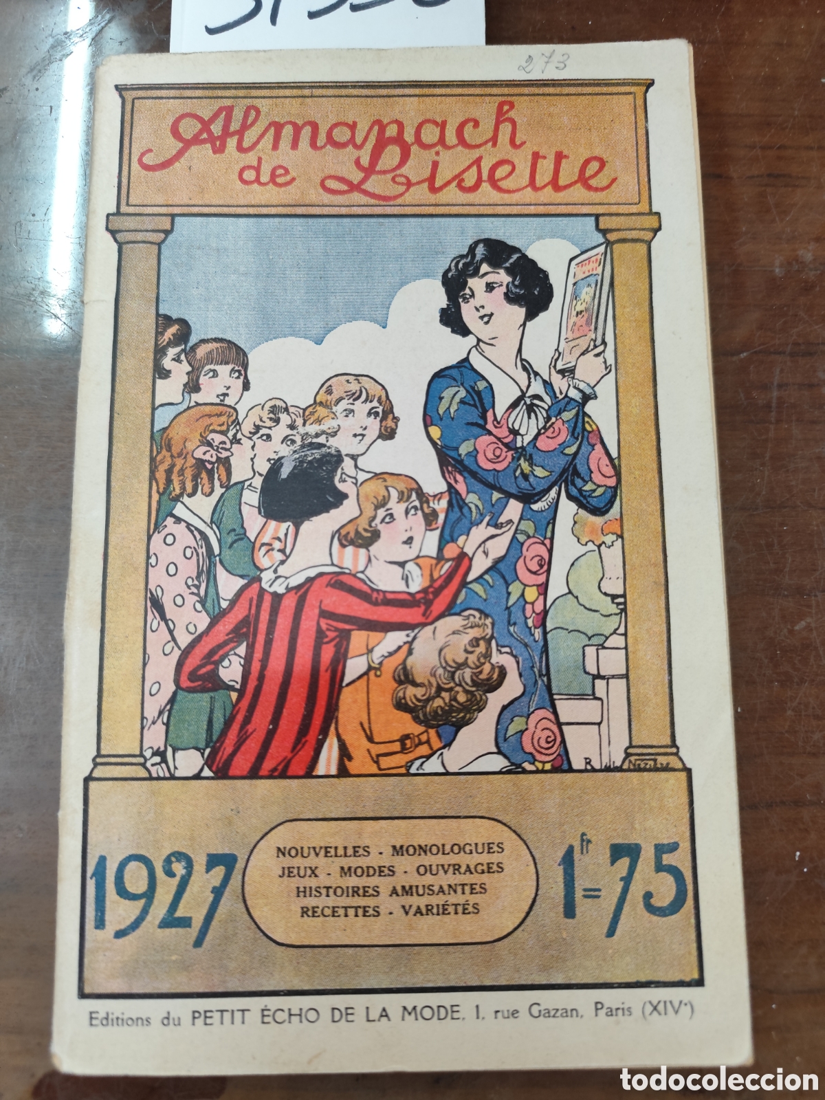 Livros em segunda m&atilde;o: ALMANACH DE LISETTE. A&ntilde;o 1927