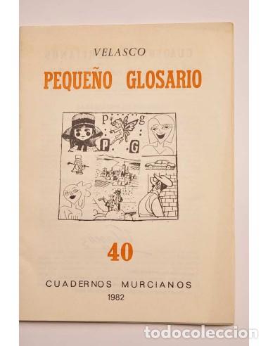 B&uuml;cher: Peque&ntilde;o glosario - VELASCO