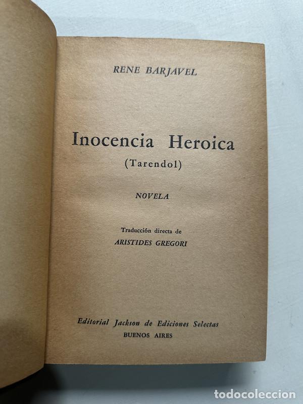 Libros: Inocencia heroica - Barjavel Rene - Foto 1
