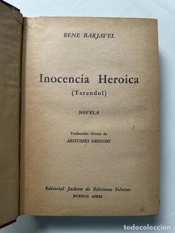 Libros: Inocencia heroica - Barjavel Rene - Foto 1