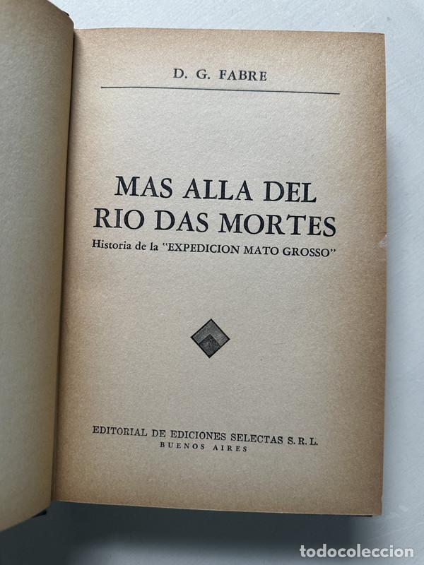 Libri di seconda mano: Mas alla del rio de las mortales - Fabre D. G.