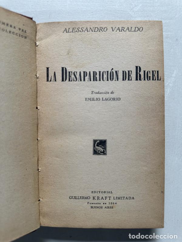 Livros em segunda m&atilde;o: La desaparicion de Rigel - Varaldo Alessandro