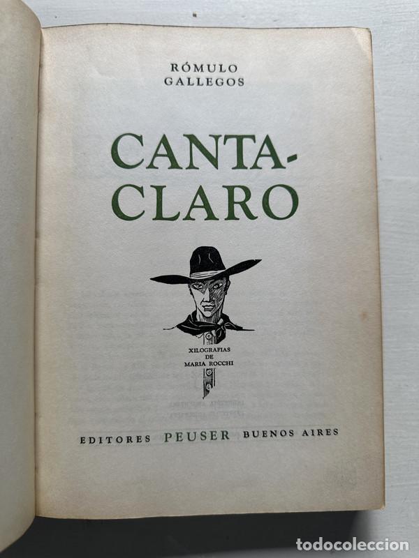 Libros: Cantaclaro - Gallegos Romulo - Foto 1