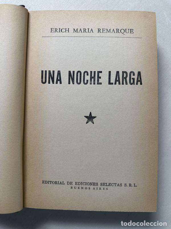 books: Una noche larga - Remarque Erich Maria