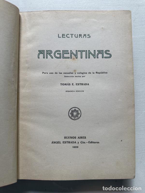 books: Lecturas argentinas - Estrada Tomas E. (comp.)