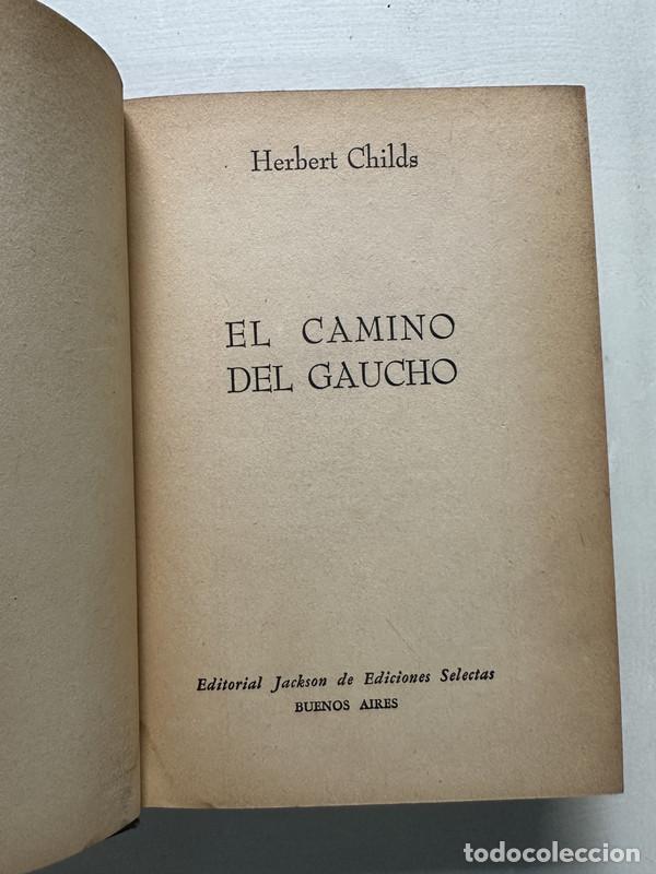 books: El camino del gaucho - Childs Herbert