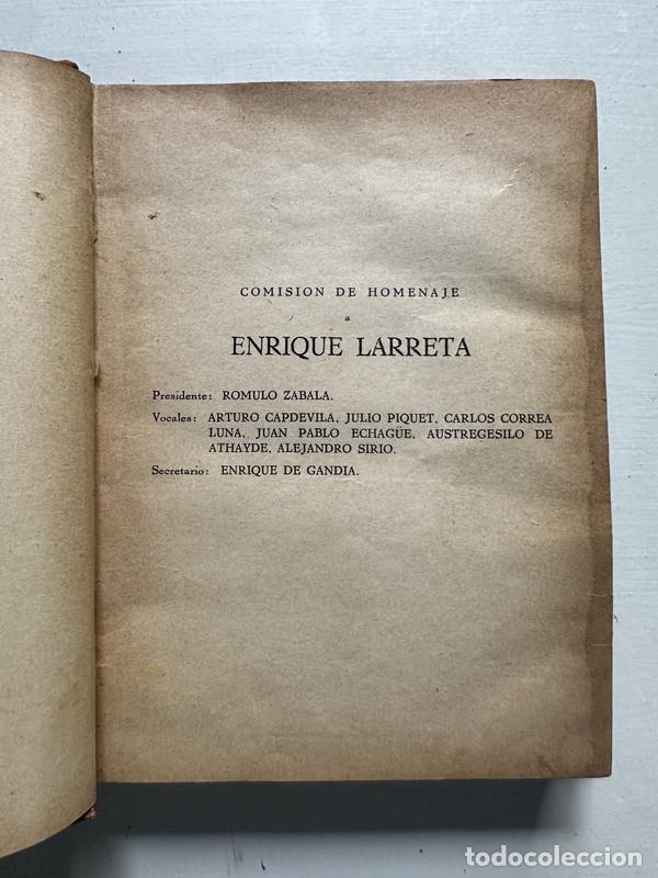 books: Comision de homenaje a Enrique Larreta - -