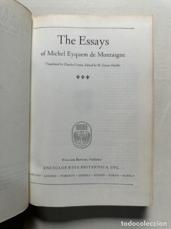 books: The Essays - Montaigne Michel Eyquem de