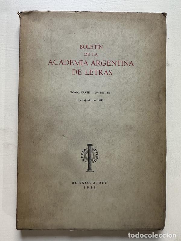 B&uuml;cher: Boletin de la Academia Argentina de Letras - Academia Argentina de Letras