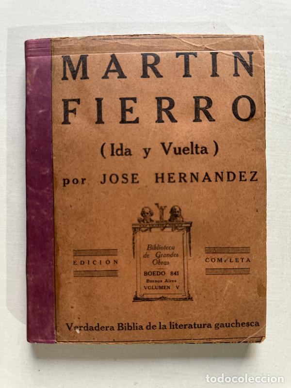 Libros: Martin Fierro - Hernandez Jose - Foto 1