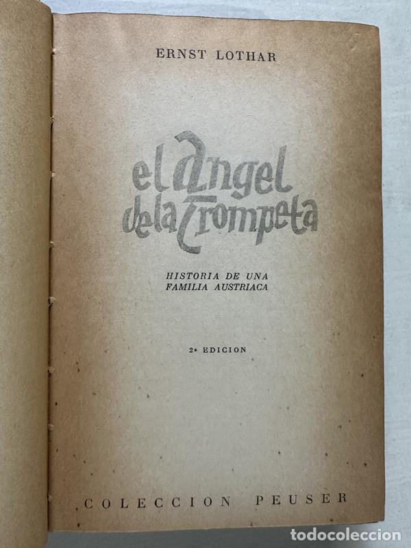 Libros: El angel de la trompeta - Lothar Ernst - Foto 1