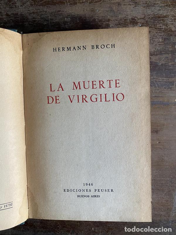 Livros em segunda m&atilde;o: La muerte de Virgilio - Broch Hermann
