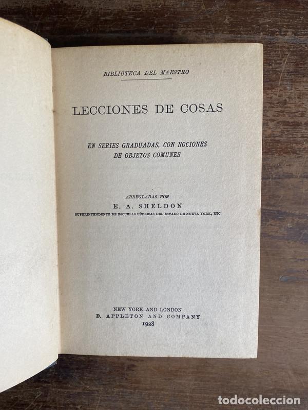 Libros: Lecciones de Cosas - Sheldon E. A. - Foto 1