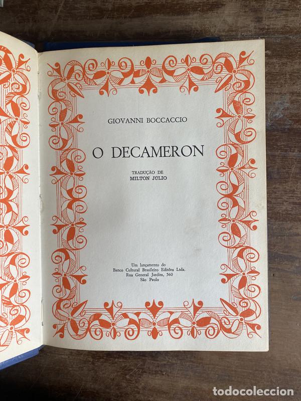 Libros: O Decameron - Boccaccio Giovanni - Foto 1
