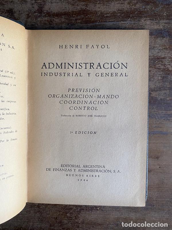 Livros em segunda m&atilde;o: Administracion Industrial y General - Fayol Henri