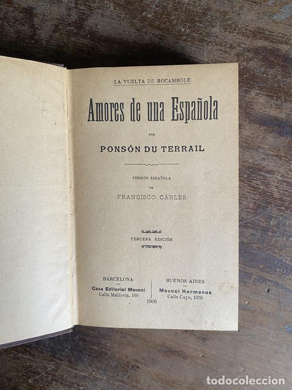 Libros: Amores de una Espa&ntilde;ola - Ponson du Terrail