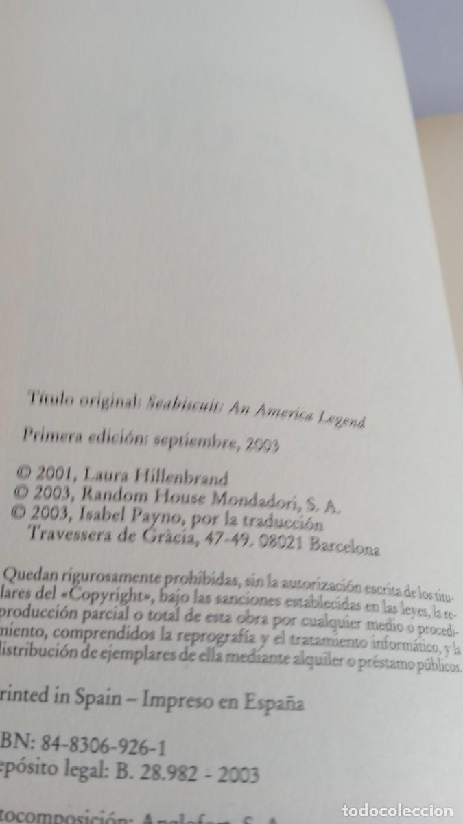 Libros: SEABISCUIT Una leyenda americana - Foto 5