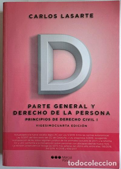 Libros: Principios de derecho civil I: Parte general y derecho de la persona- 9788491235293