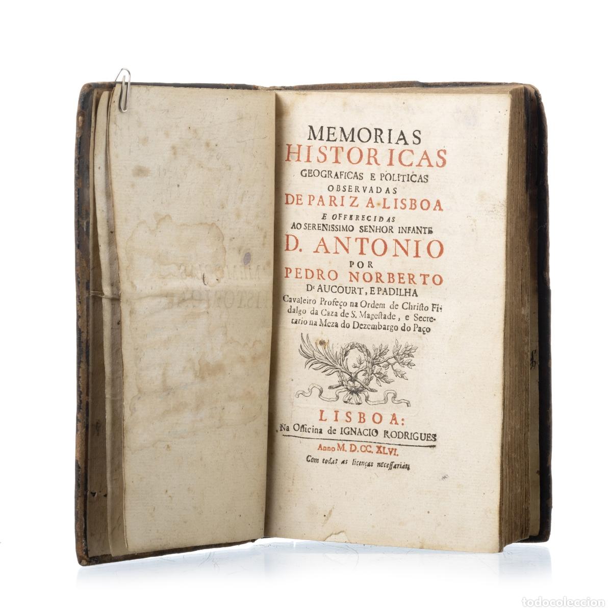 Livros em segunda m&atilde;o: Libros - Padilha; Pedro Norberto D'Aucourt e - Memorias hist&oacute;ricas, geogr&aacute;ficas y pol&iacute;ticas observad