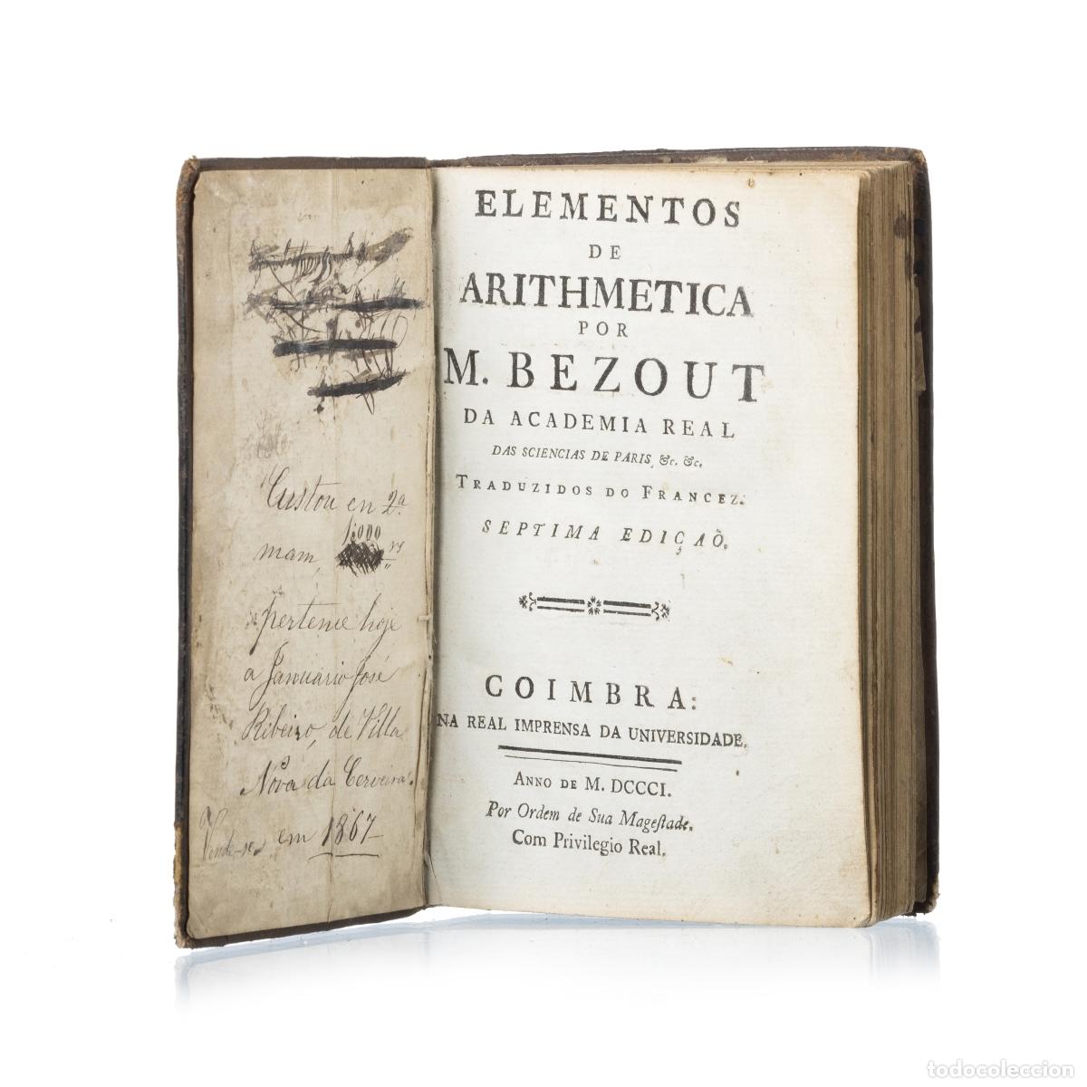 Libros: Libros - Bezout; M. - Elementos de aritm&eacute;tica - Foto 1