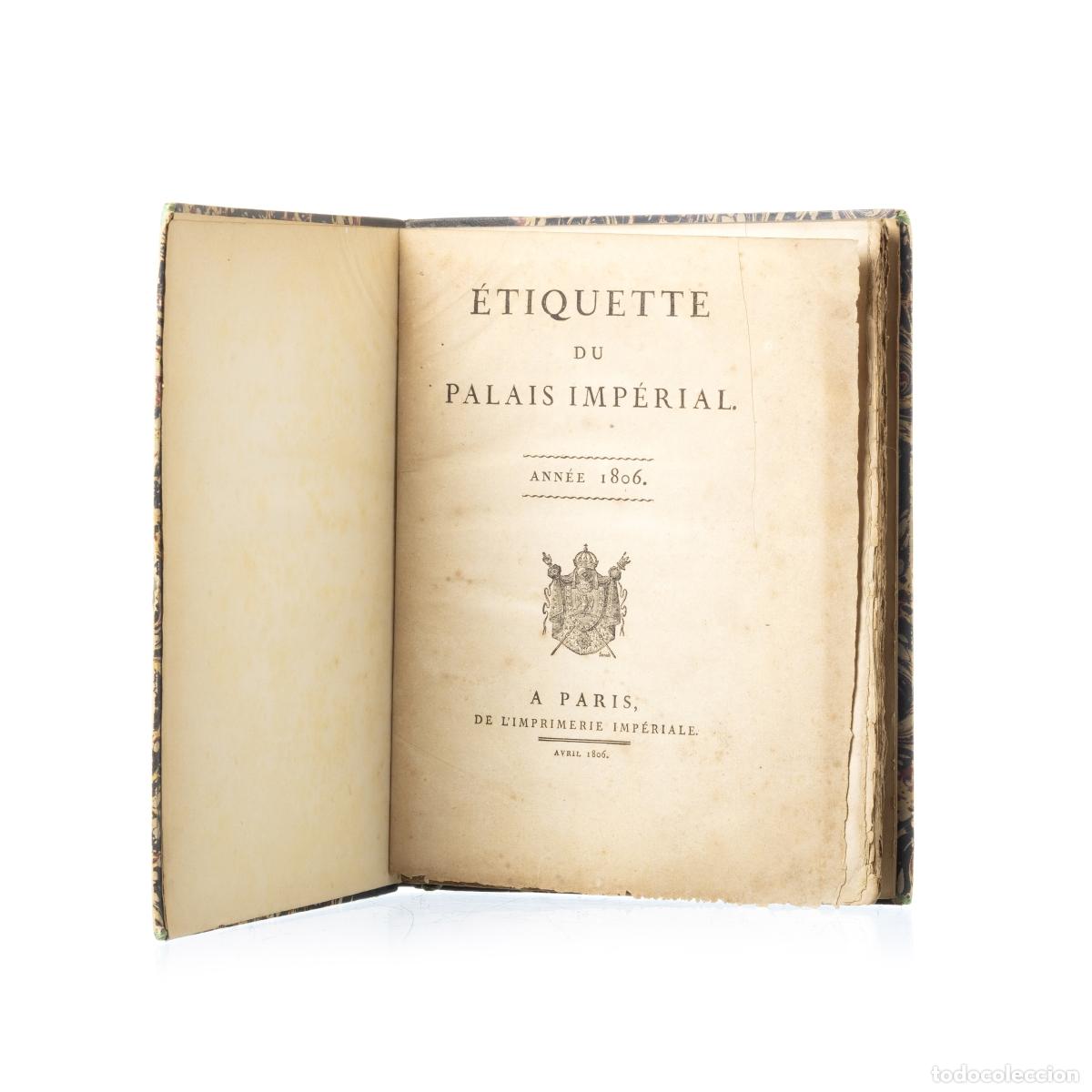 B&uuml;cher: Libros - Etiqueta del Palacio Imperial 1806