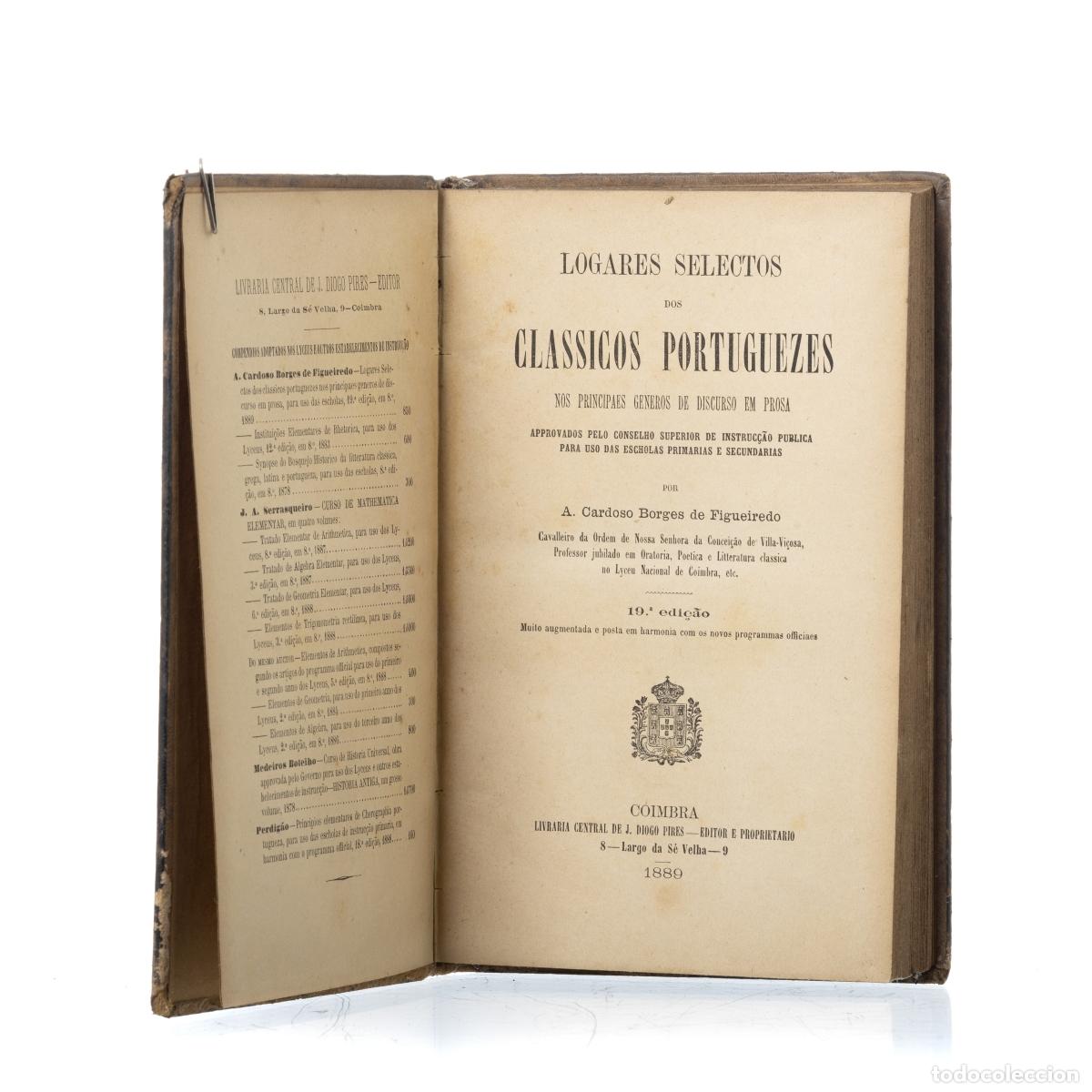 Livres: Libros - Figueiredo; A. Cardoso Borges de - Lugares seleccionados de los cl&aacute;sicos portugueses