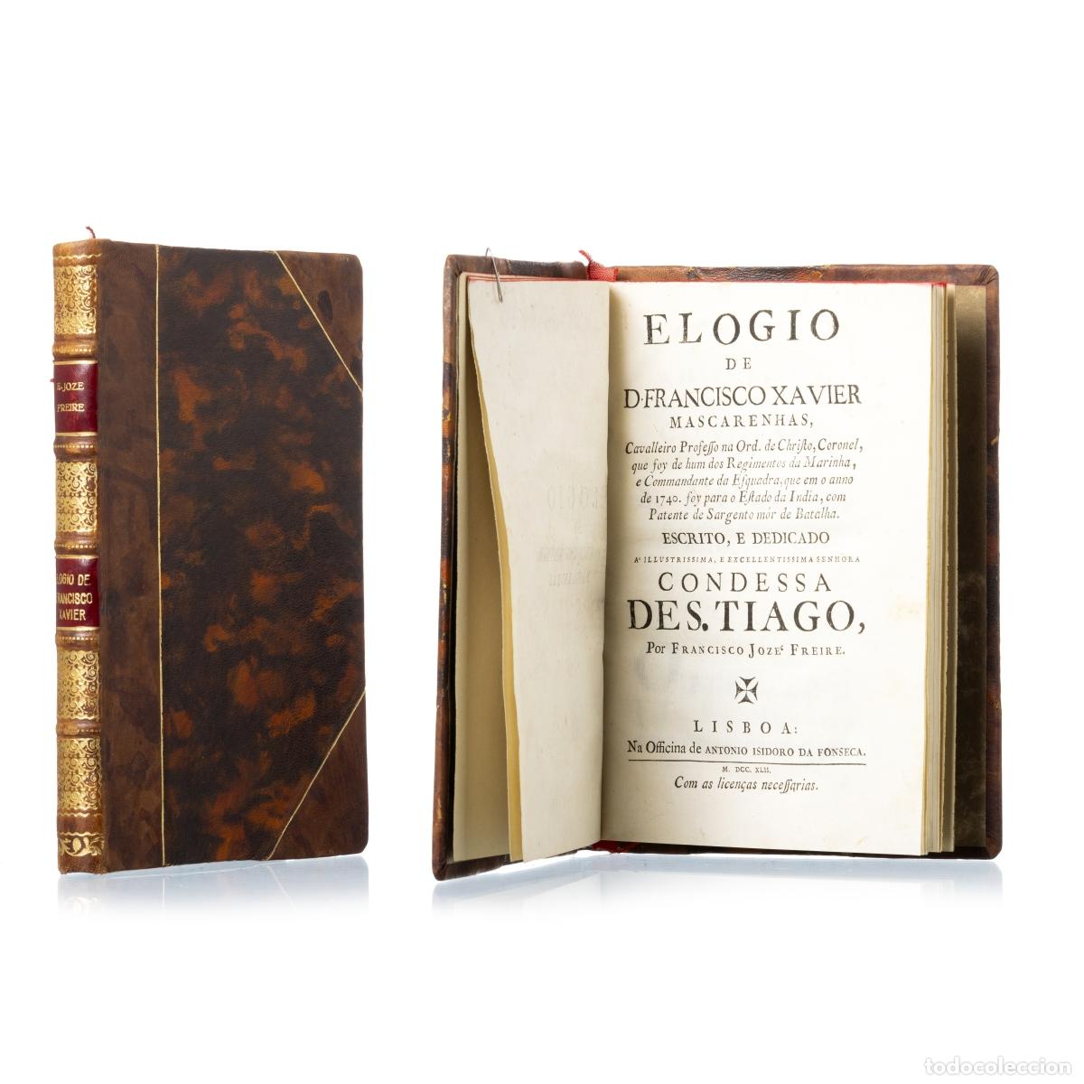 Livres: Libros - Monja; Francisco Jos&eacute; - Elogio de D. Francisco Xavier Mascarenhas